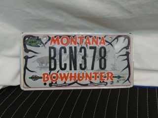Montana Bowhunter Education Foundation,  Ltd.  License Plate