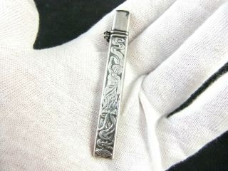 Sterling Silver Needle or Toothpick Holder Case Tube Dancing Girl 5