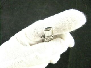 Sterling Silver Needle or Toothpick Holder Case Tube Dancing Girl 7