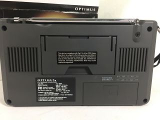 Optimus Multiband Digital Portable Radio 12–808 AM/FM/Shortwave 5