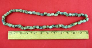 Set Of Red White Blue Green Historic Trade Beads Arrowheads