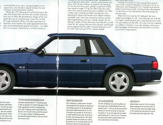 1987 - 1989 1990 - 1992 1993 Ford Mustang Lx 5.  0 Buyers Guide 5 Pg Article