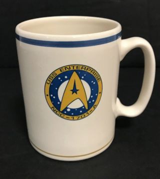 Pfaltzgraff Star Trek Uss Enterprise Ncc 1701 A Coffee Tea Cocoa Cup Mug 1993
