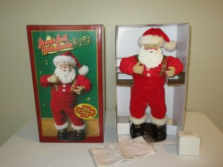 1998 1st Edition Rock & Roll Christmas Jingle Bell Rock Dancing Santa Claus