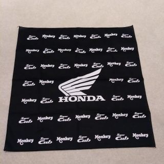 Honda Motorsports Wing Logo Monkey Cub Bandanna Handkerchief Black White