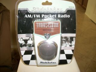 Vintage” Studebaker” Am/fm Transistor Pocket Radio – In Package