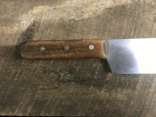 Vintage Rare Rosewood Double Handle 20” Victorinox Knife Chefs Kitchen Cutlery 2