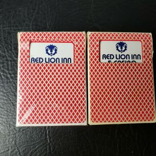 Vintage Red Lion Inn & Casino Country Inn Bee Playing Cards Two Decks 2