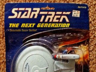 Vintage Star Trek Next Generation Detachable Saucer Section Galoob 1988 Nos Nrfp