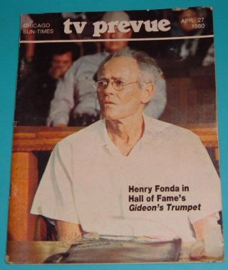 1980 Chicago Tv Prevue Guide Henry Fonda James Macarthur Mayor Jane Byrnes