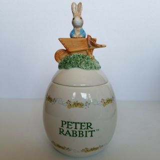 Beatrix Potter Peter Rabbit Decorative Porcelain Egg Teleflora 2003 Gift