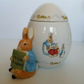 Beatrix Potter Peter Rabbit Decorative Porcelain Egg Teleflora 2008 Gift