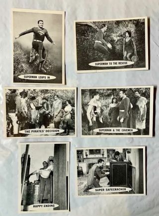 6 Different 1966 Topps Superman Cards 20,  21,  26,  29,  31 & 32 All In