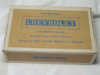 The Vintage Chevrolet 5 Cent Cigar Box Cigarette Type Burley Tobaccos