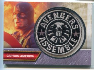 2011 Captain America Movie Insignia Patches 4 Avengers Assemble Patch
