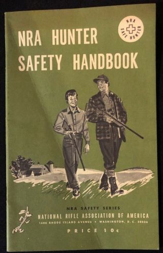 Vintage 1957 Nra Hunter Safety Handbook