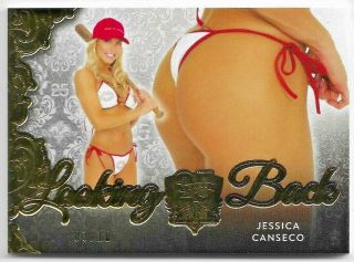 2019 19 Benchwarmer 25 Years Jessica Canseco Gold Looking Back Butt Card /10 Hot