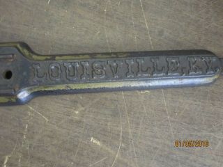 Antique Cast Iron Tobacco Cutter Press Base Louisville KY National Specialty MFG 2