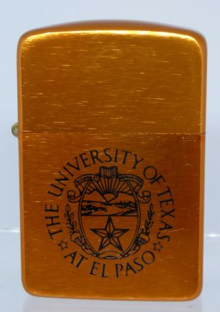 Vintage University Of Texas El Paso Utep Lighter Storm King Murfeesboro Tenn Usa