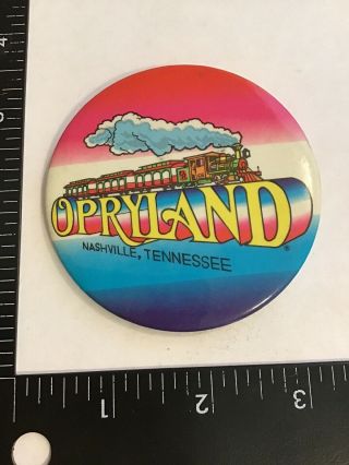 Vtg Opryland Nashville Tennessee Tn Train Souvenir Travel Pin Button Music