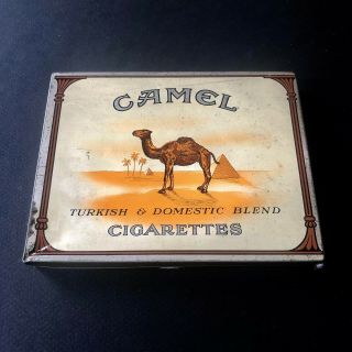 Camel Vintage - Antique Cigarette/tobacco Tin Metal Collectible Box