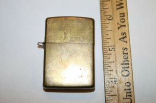 Vintage Solid Brass Zippo Lighter 1992 Jsh