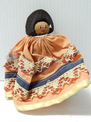 Vintage Florida Seminole Indian Doll Unique Clothing Old Palmetto Se Woodlands