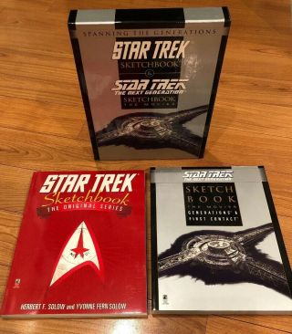Star Trek The Series & Next Generation Sketch Books Boxed Set 1997/98