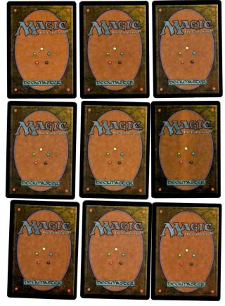 Magic the Gathering Visions Edition Set (F) of 9 Cards 