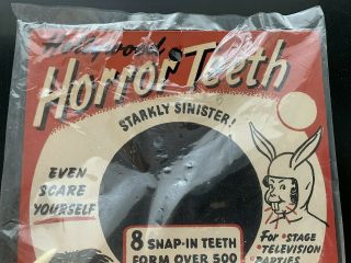 Halloween Horror Teeth Starkly Sinister 1955 Vintage Scare Yourself Ghoulish
