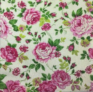 3x Single Paper Napkins Decoupage Craft Tissue Rose Flower Jacard Pattern M127