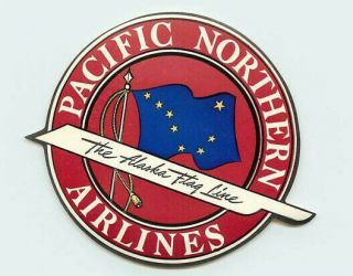 Pacific Northern Airlines Alaska Vintage Luggage Label