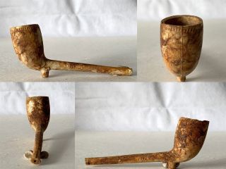 Antique Almost Complete Clay Pipe With Cork (ireland) Stamped Into Stem Sides