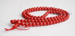 8 Mm Coral Buddhsit Meditation 108 Prayer Beads Mala/rosary From Patan,  Nepal