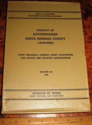 Geology Of Southwest Santa Barbara County By Dibblee 1950 Lompoc Gaviota Mining