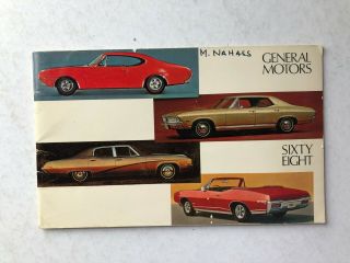 Brochure Sales Flyer 1968 General Motors Chevy Cadillac Buick Pontiac Opel