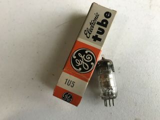 Ge Electronic Tube And Socket 1u5 Vintage Nos Nib