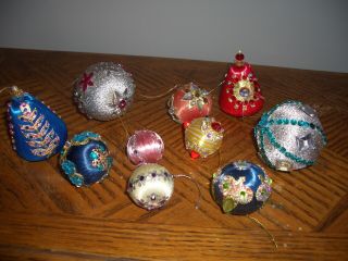 10 June Zimonick Styled Handmade Small Christmas Ornaments