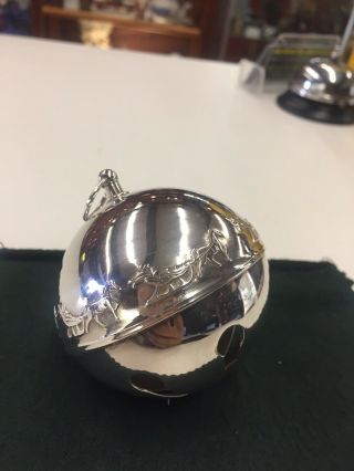 1981 Wallace Annual Silver Plate Sleigh Bell Christmas Ornament