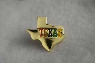 Texas State Colorful Lapel Pin