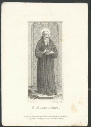 Old Engraving De San Bonifacio Santino Holy Card Image Pieuse Andachtsbi