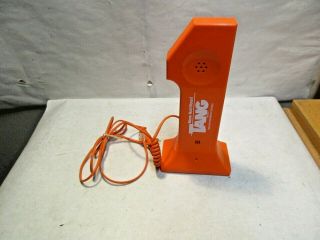 Vintage Tang Orange 1 Push Button Telephone That Is In Good Shape Nr