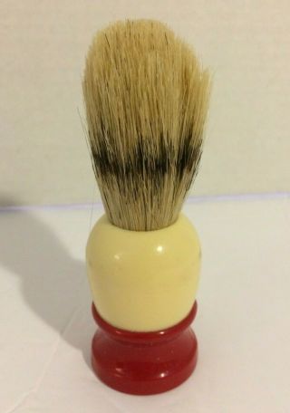 Vintage Ever - Ready C40 Shaving Brush Red & White Handle Made In Usa