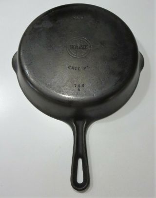 Antique Griswold Cast Iron Skillet Frying Pan 8 Erie Pa 704n Small Block