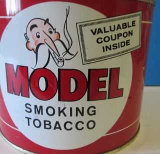 Vintage MODEL SMOKING TOBACCO TIN Can 2