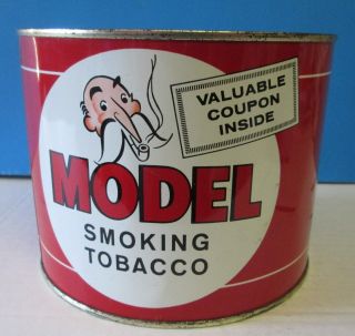 Vintage MODEL SMOKING TOBACCO TIN Can 4