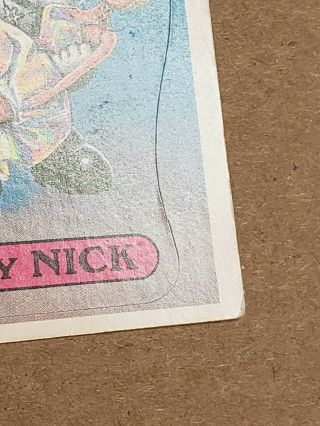 1985 Topps Garbage Pail Kids 1A Nasty Nick OS1 Series 1 GPK 4