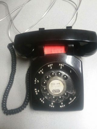 Stromberg Carlson Gte Vtg Rotary Phone Sc 500d Black