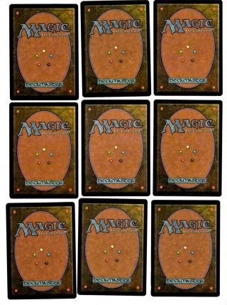 Magic the Gathering Visions Edition Set (E) of 9 Cards 