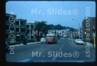 Slide Streetcar Mbta Boston Pcc 3111 Street View In 1967
